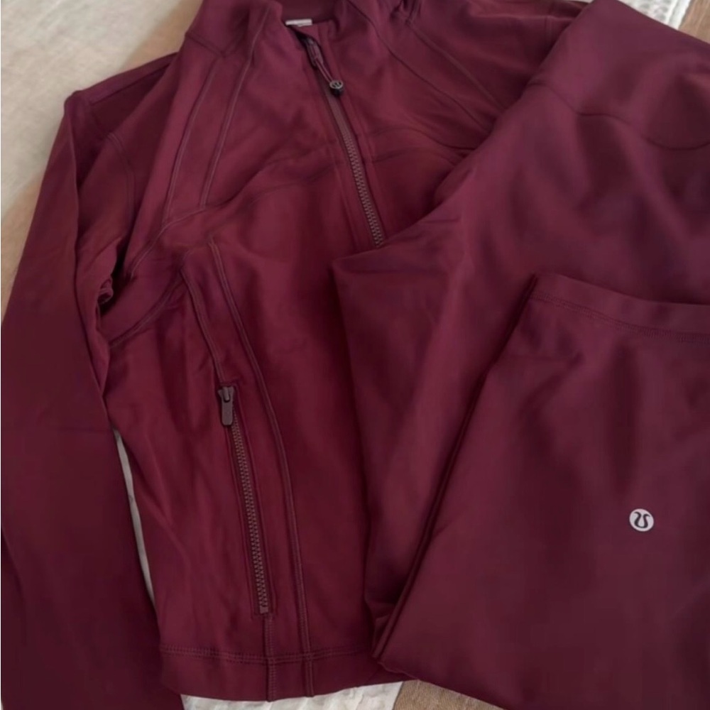 Lululemon Athletica Deep Red Utility Jacket